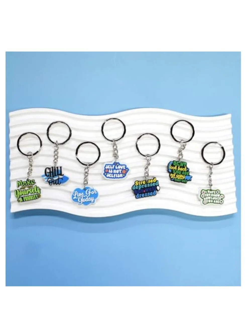 50 PCS Assorted Cute PVC Charms for Keys, Alloy Keychains Party Favors